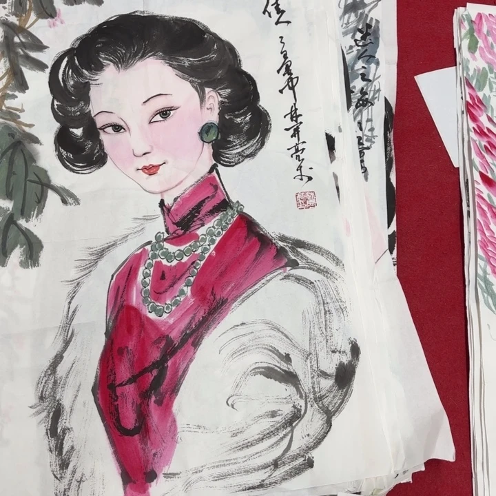 国画花鸟的翅膀和翅膀是一样长在