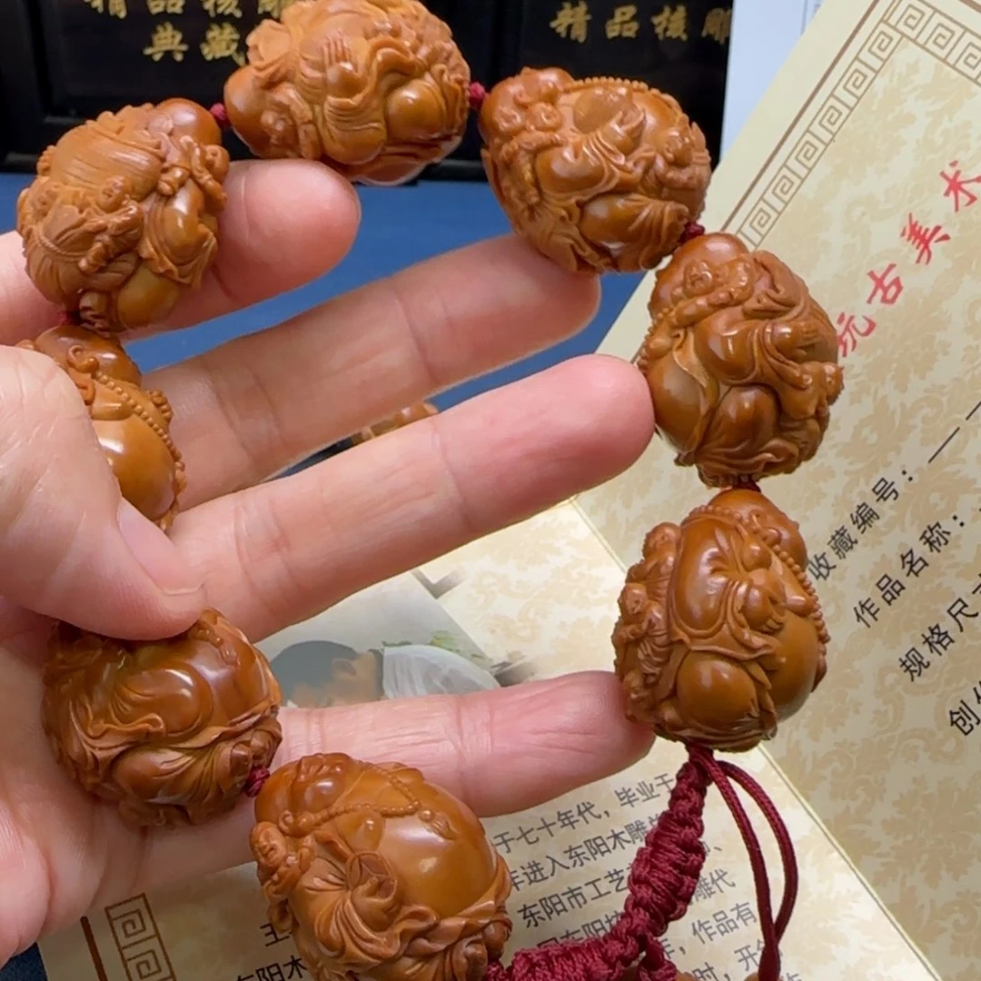 橄榄核手串/手链小****?五子弥勒2.5