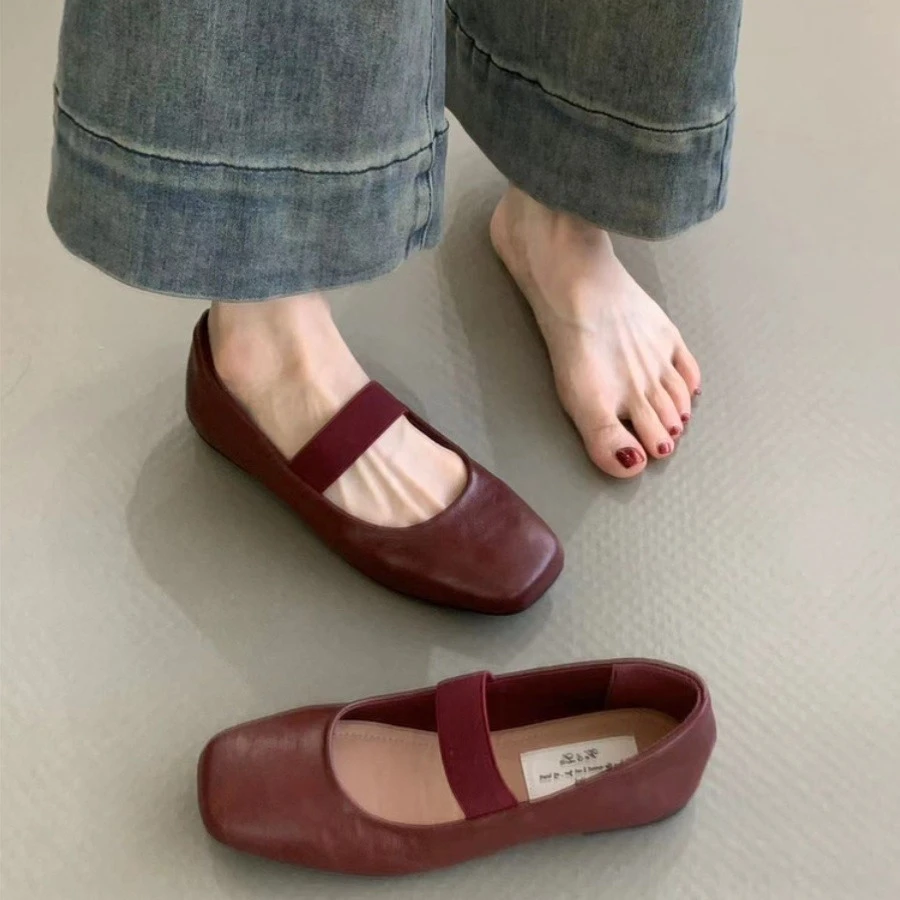 复古玛丽珍女鞋2025年新款法式气质优雅百搭配裙子浅口软底晚晚鞋