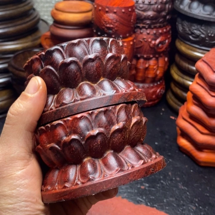 非洲紫檀（红花梨）王莲花10个