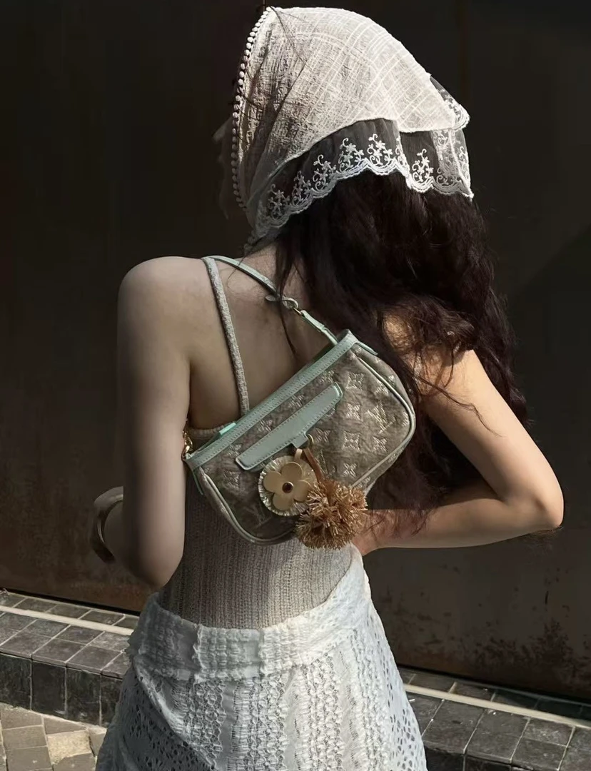 95新 LouisVuitton/路易威登 3786 绿色丹宁香谢大道限定款麻将