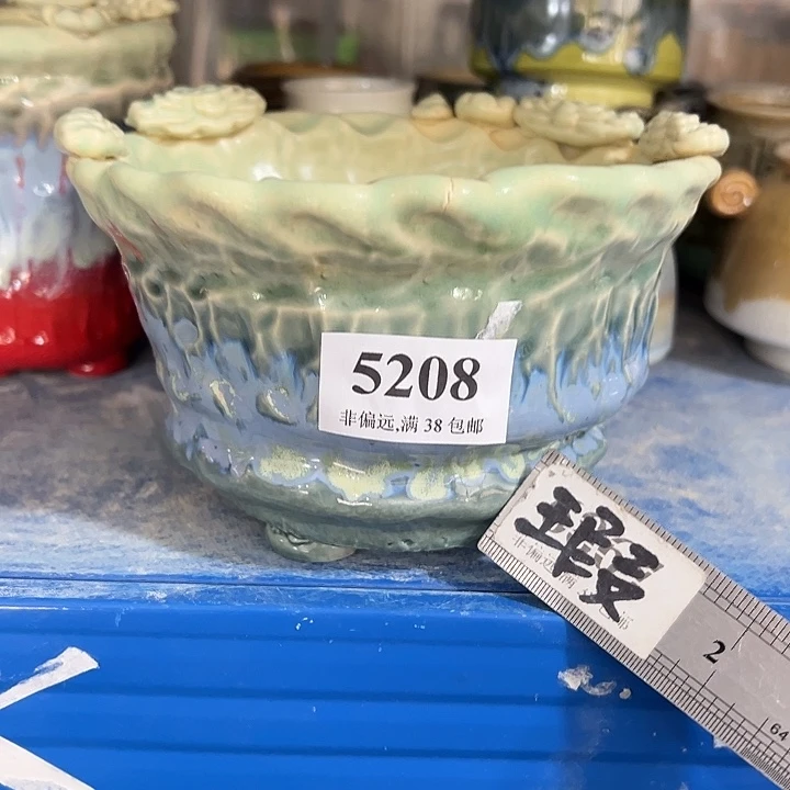 口12 手工花盆满30包邮