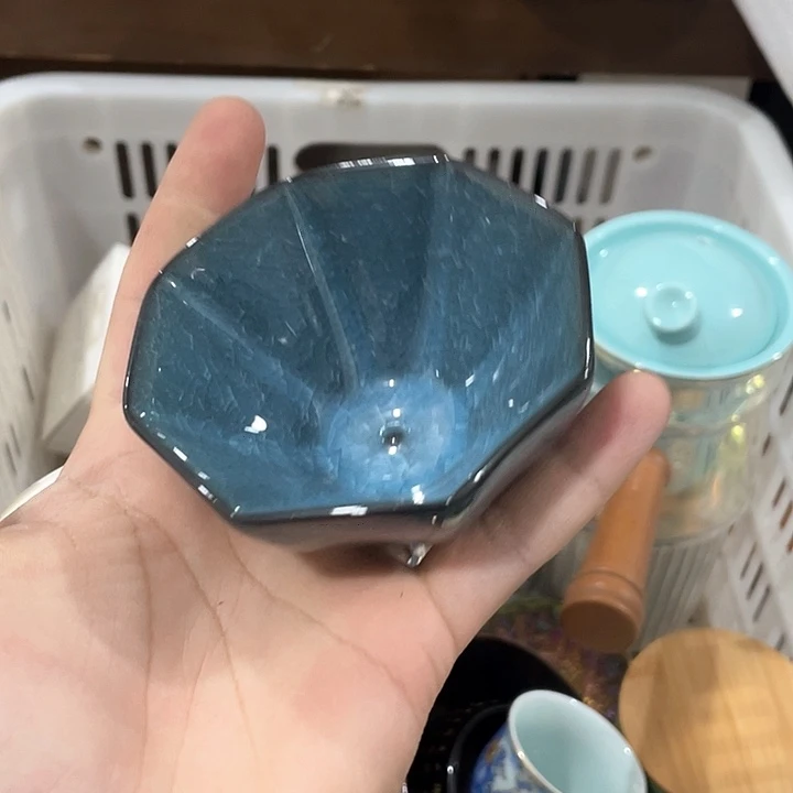 陶瓷茶具全部清清完回家过年