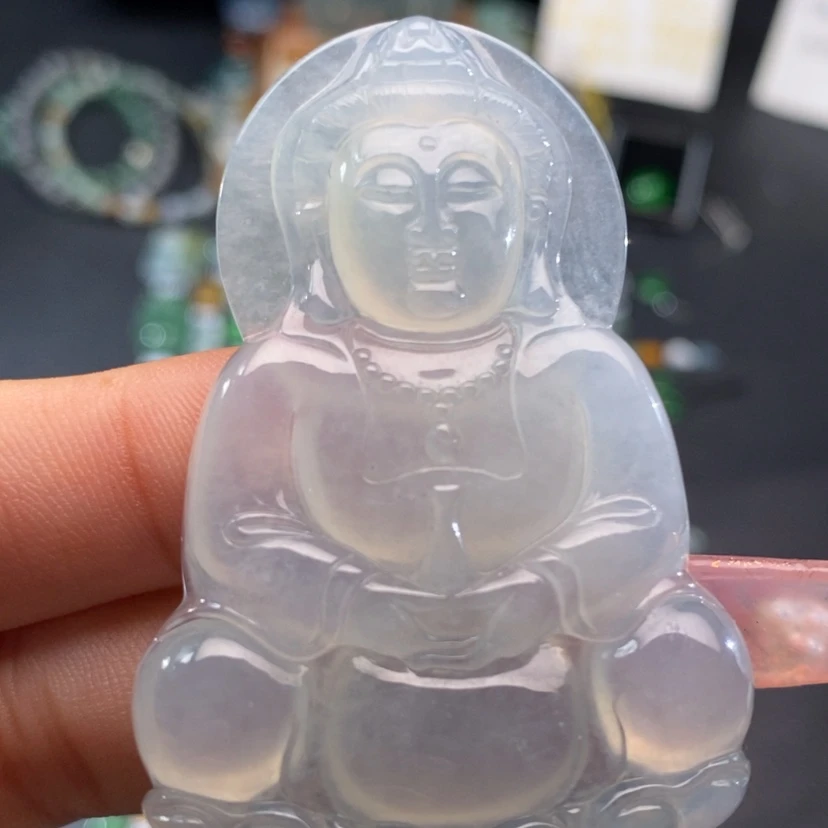 【闪购商品】翡翠挂件未镶嵌观音