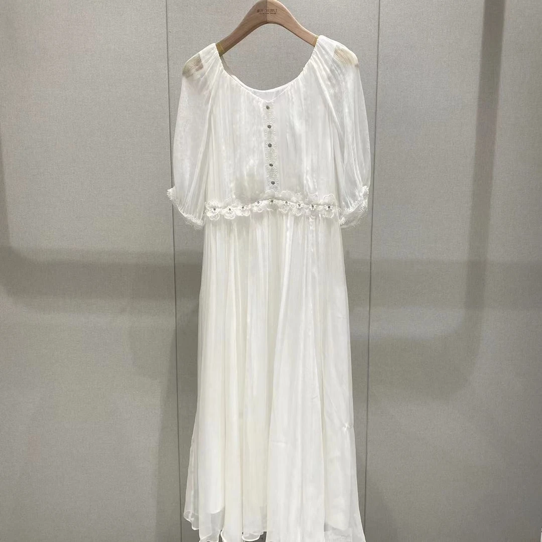 新款桑蚕丝连衣裙 FYX-F02B166女装
