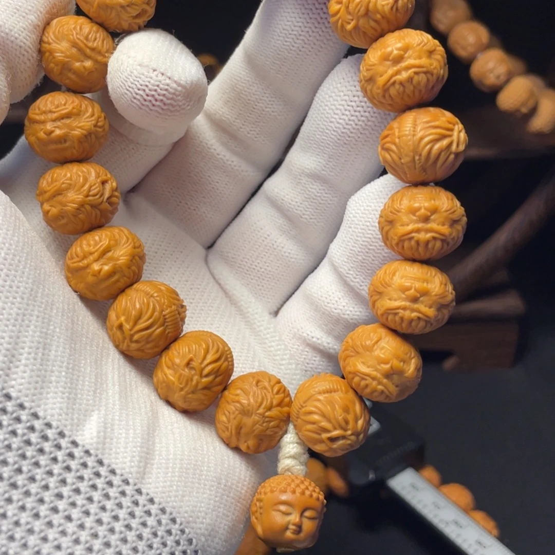 随***心猴头核桃吊坠猴头