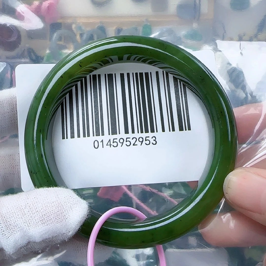 和田玉（碧玉）手镯未镶嵌包容58.5