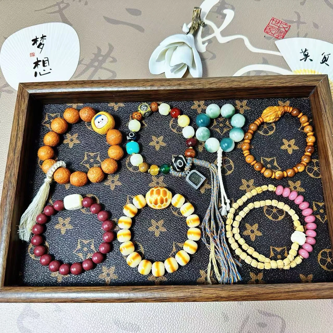 设计款【拍一拆三保四】diy多宝成品 文玩木制手串 现拍现拆