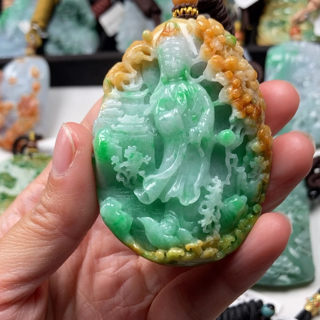 翡翠颈饰未镶嵌I吊坠