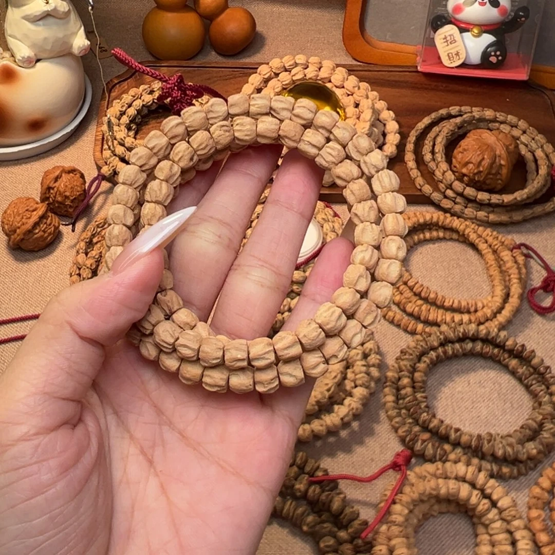 °***W柏木吊坠热振龙脊长串