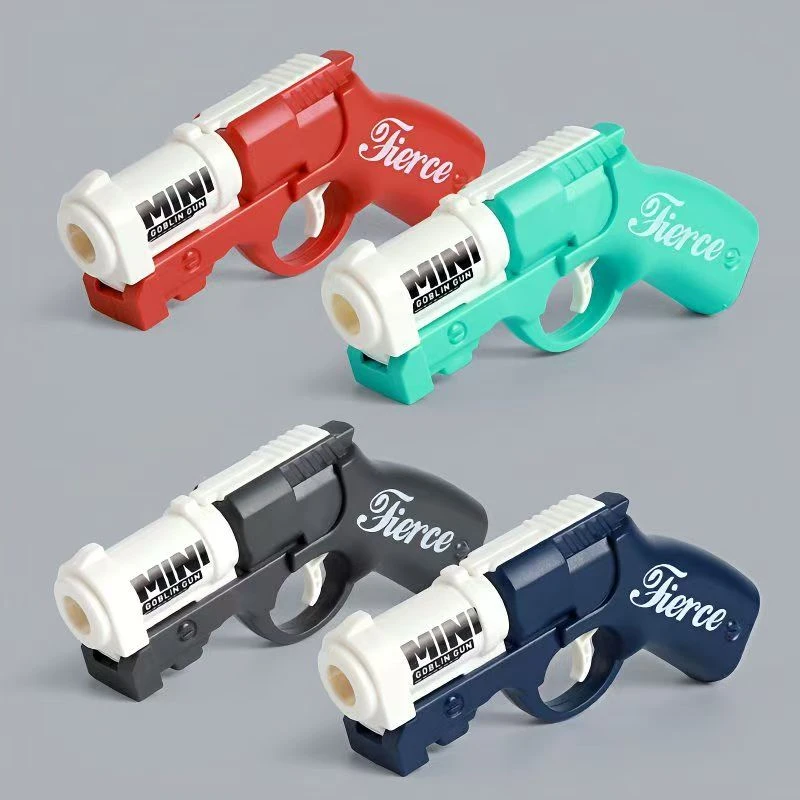 新款迷你金属抛壳哥布林手炮软弹枪可发射男孩玩具手枪模型