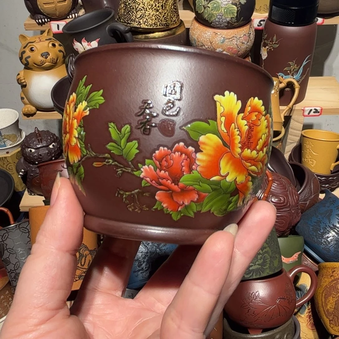 紫砂茶杯宜兴紫砂主人杯