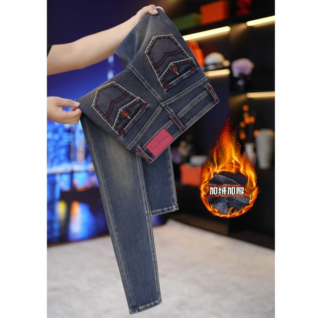 【加绒加厚-小脚裤】2025秋季品时尚高腰四面弹气质洋气衣服女显瘦