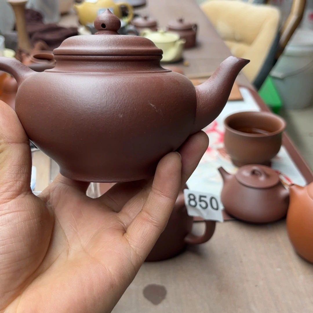紫砂茶壶底槽清笑樱280左右瑕疵