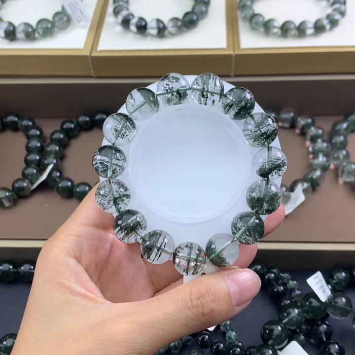 未镶嵌手链水晶绿幽灵