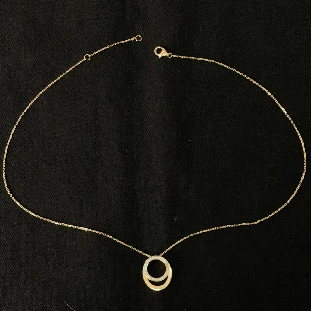 95新 Cartier/卡地亚 Cartier/卡地亚玫瑰金弓箭手圈钻项链