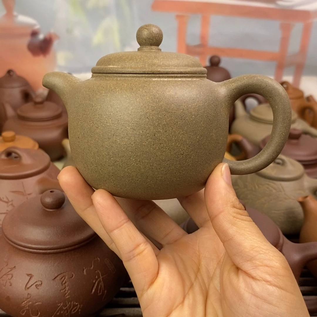 紫砂茶壶200cccc青降坡匏尊