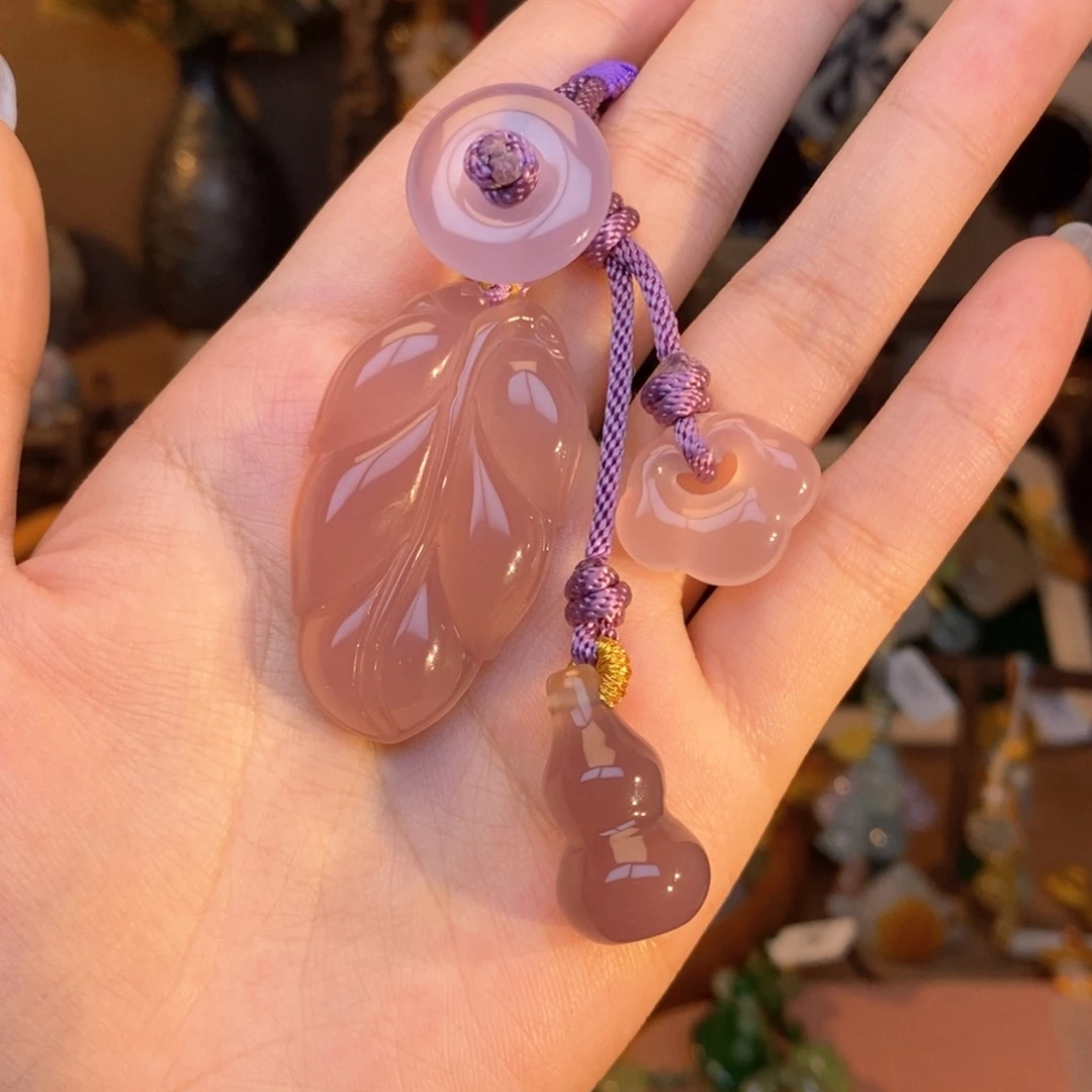 玛瑙/玉髓吊坠(赠链)未镶嵌挂件