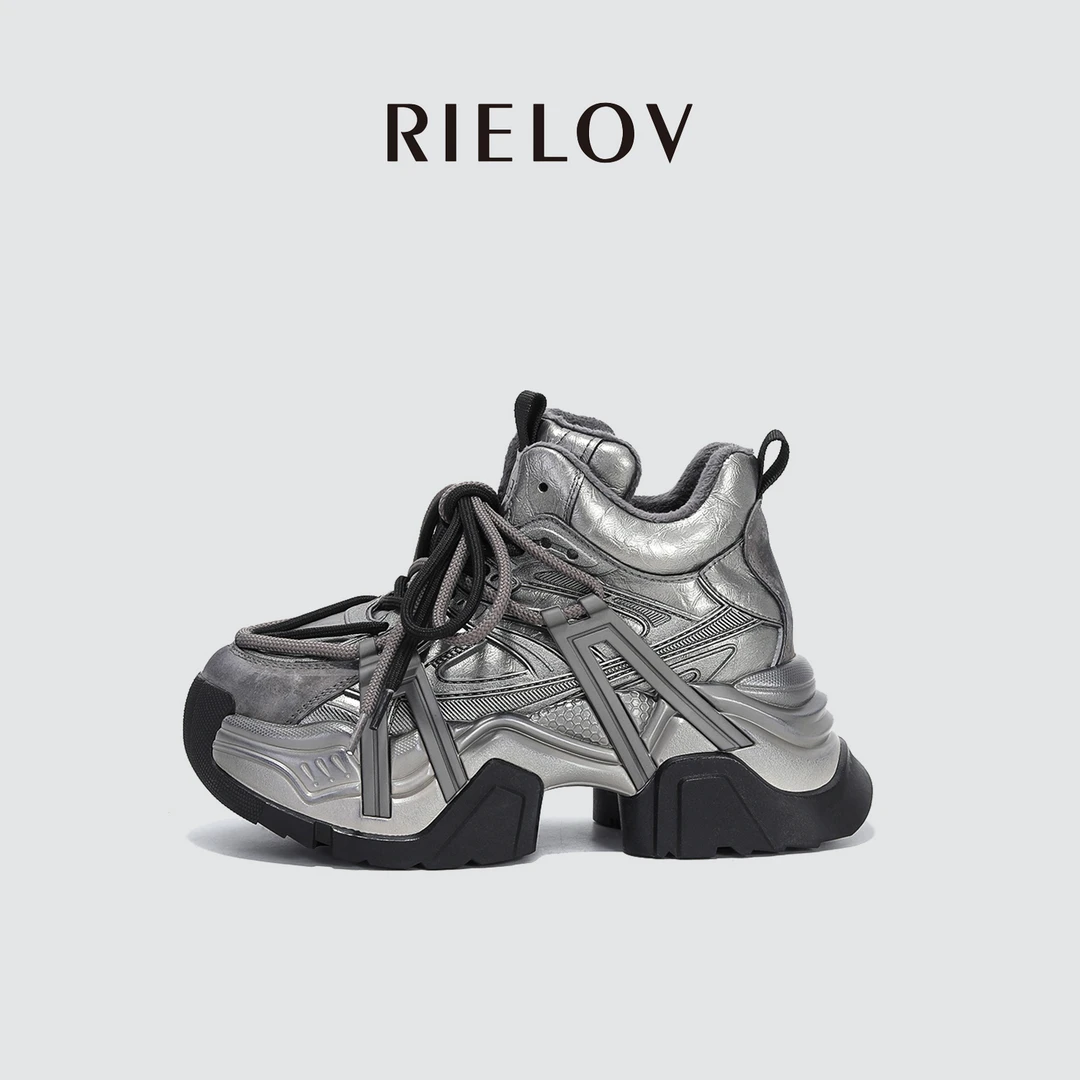 【RIELOV●流光】增高7cm时尚潮流百搭女士休闲鞋6809-22