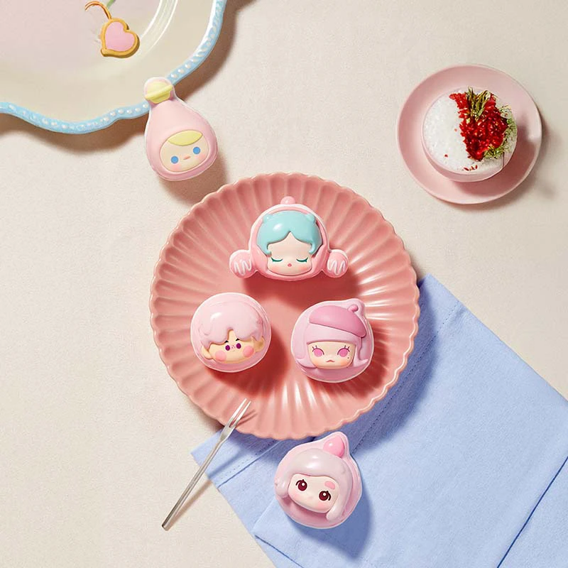 【拆盒】马卡龙甜品系列泡泡萌粒公仔套盒潮流玩具礼物