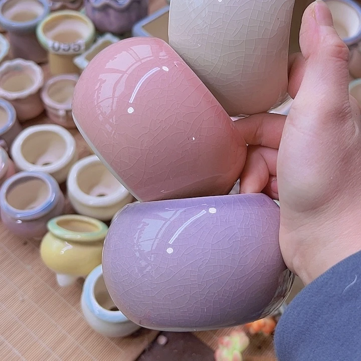 红陶陶瓷花盆当场满12包邮