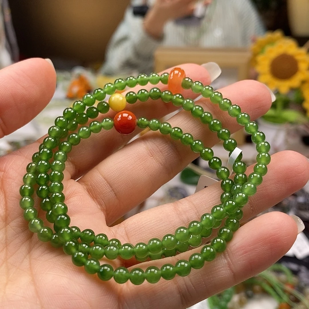 和田玉（碧玉）未镶嵌手串