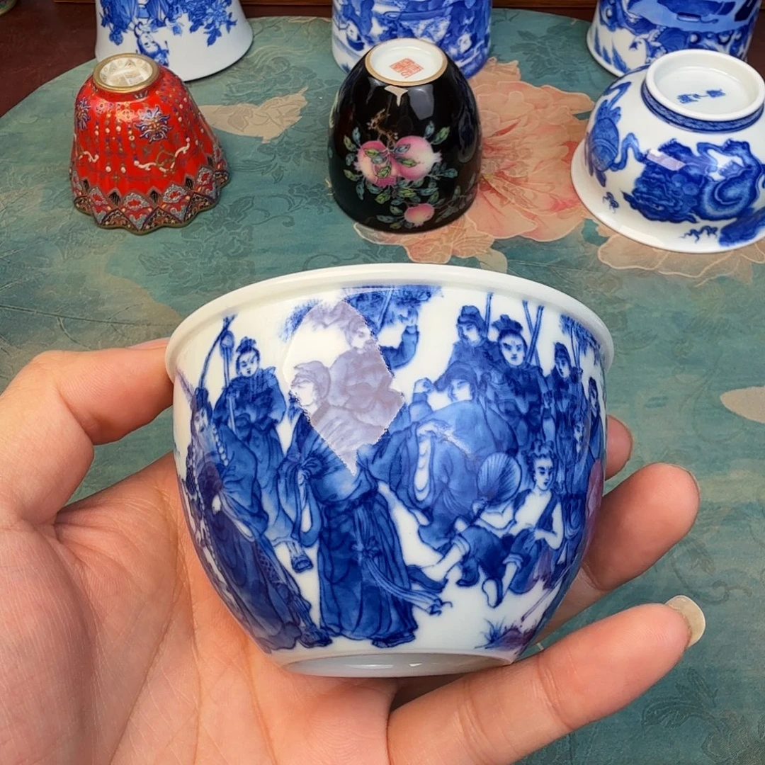 千***然陶现代景德镇全手工全手绘陶瓷