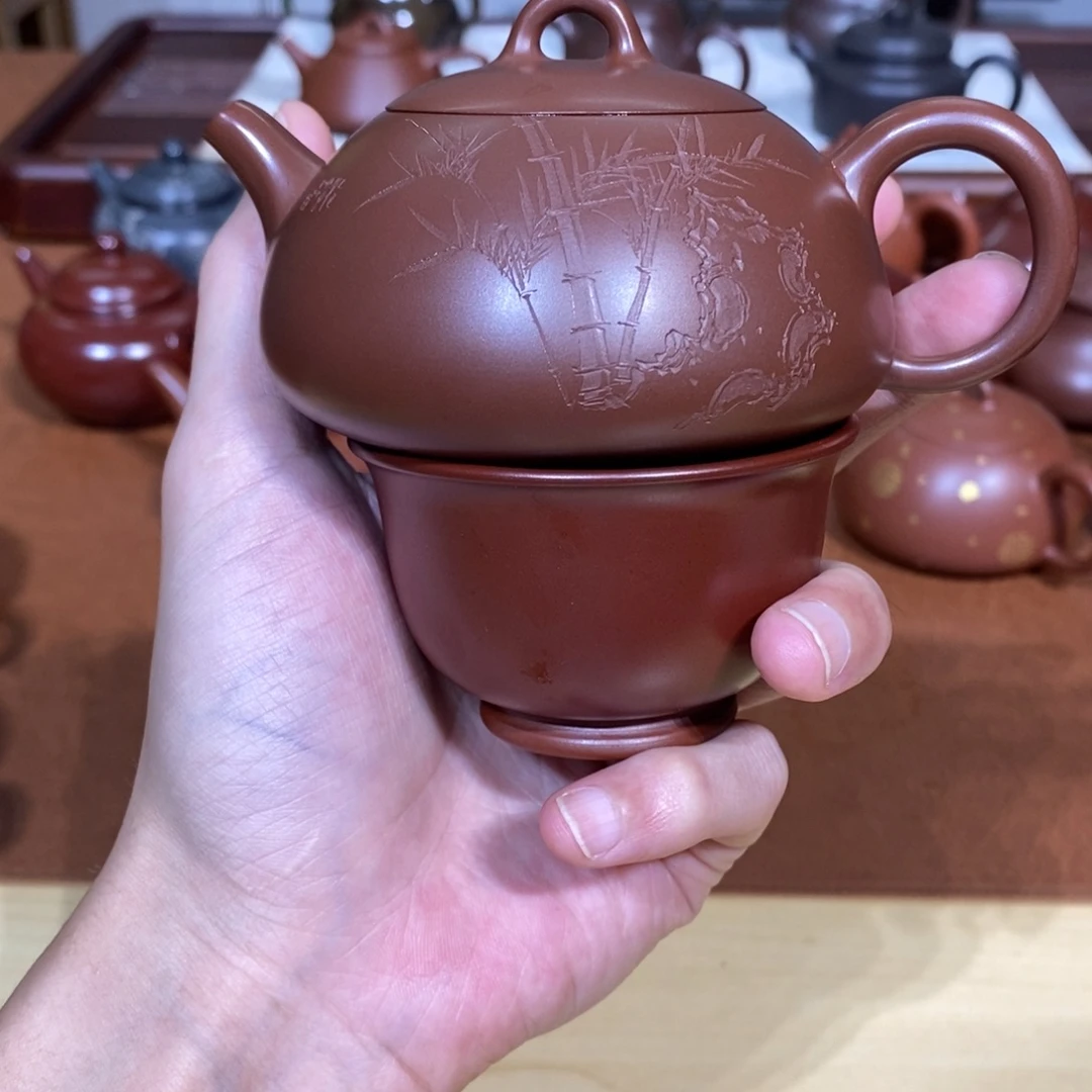 海***玉广西钦州坭兴陶手工茶具150ml