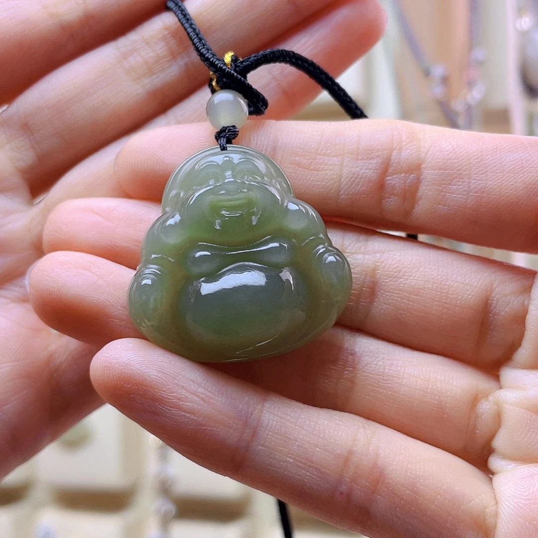 和田玉未镶嵌吊坠(赠链)情**黎