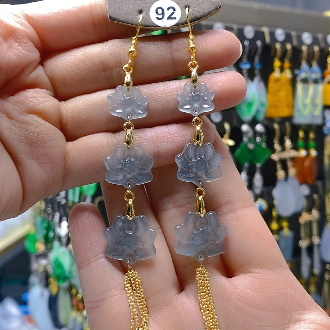 未镶嵌翡翠耳饰翡翠