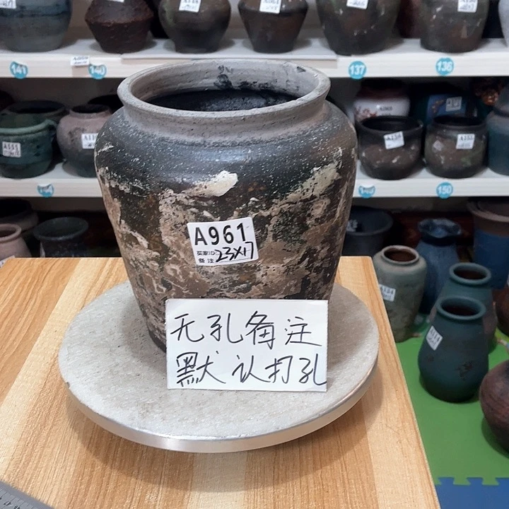 红陶手工制作工艺花盆