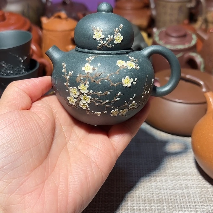 茶壶紫砂原矿宜兴紫砂手工痕迹