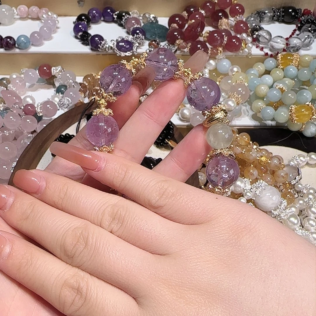 水晶手链未镶嵌吧