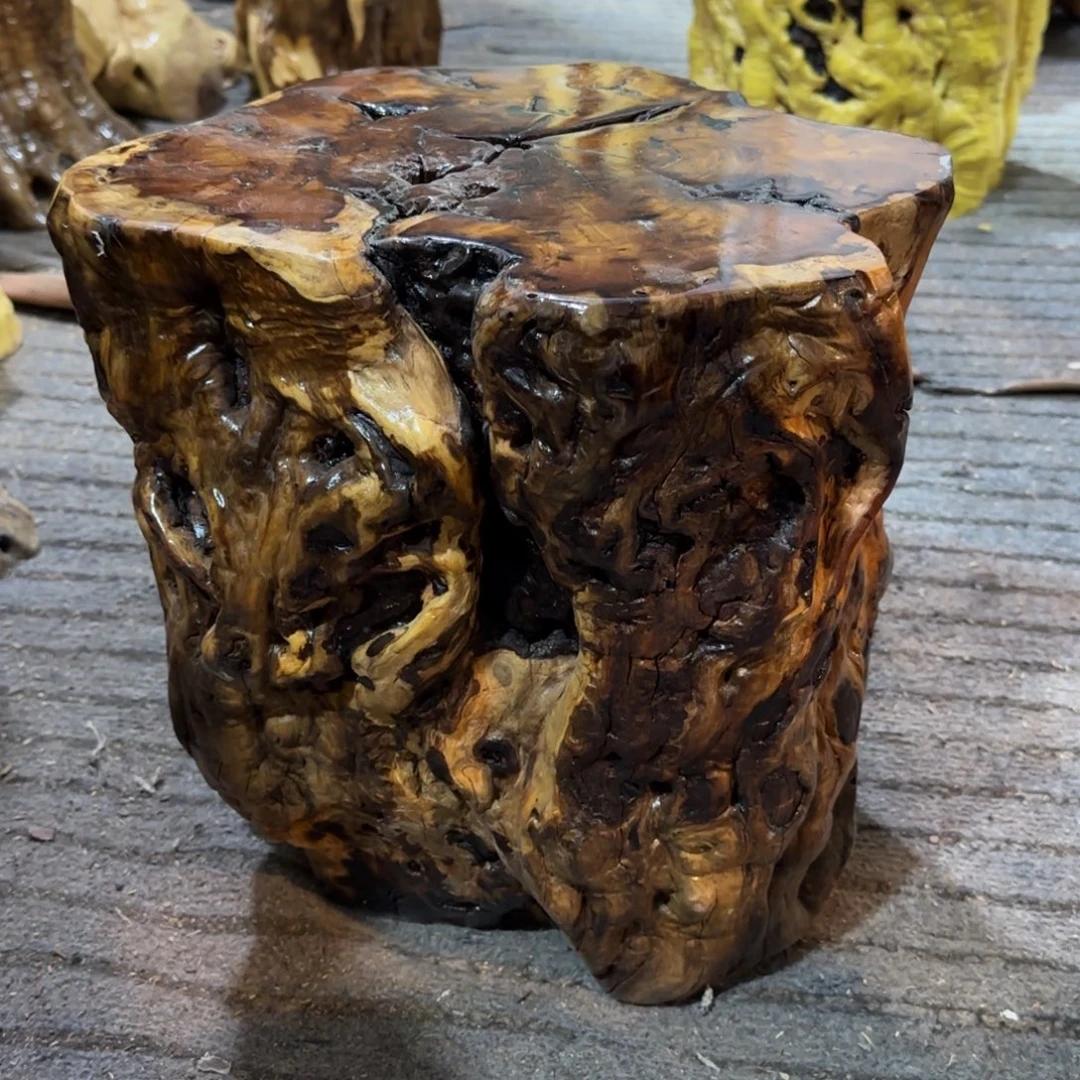 雪***2龙纹鸡心枣木手工艺品