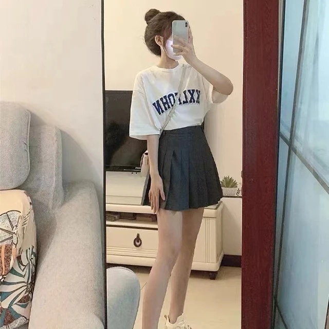 夏季可盐可甜盐系穿搭小个子俏皮活泼网红炸街学院风两件套装裙子