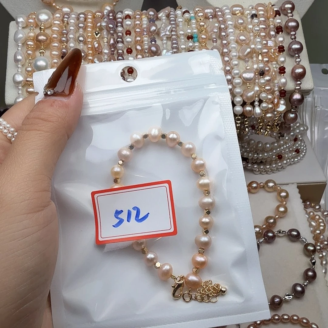 程****手绳淡水珍珠银S925镶嵌