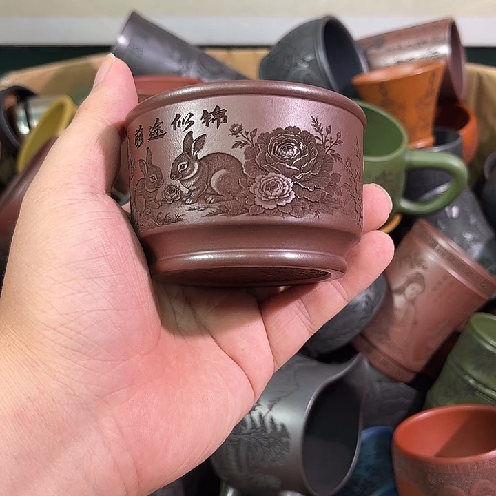茶杯紫砂全手工紫砂主人杯