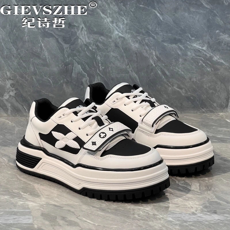 纪诗哲男鞋百搭个性时尚运动鞋子男款潮流轻便休闲鞋透气轻奢板鞋