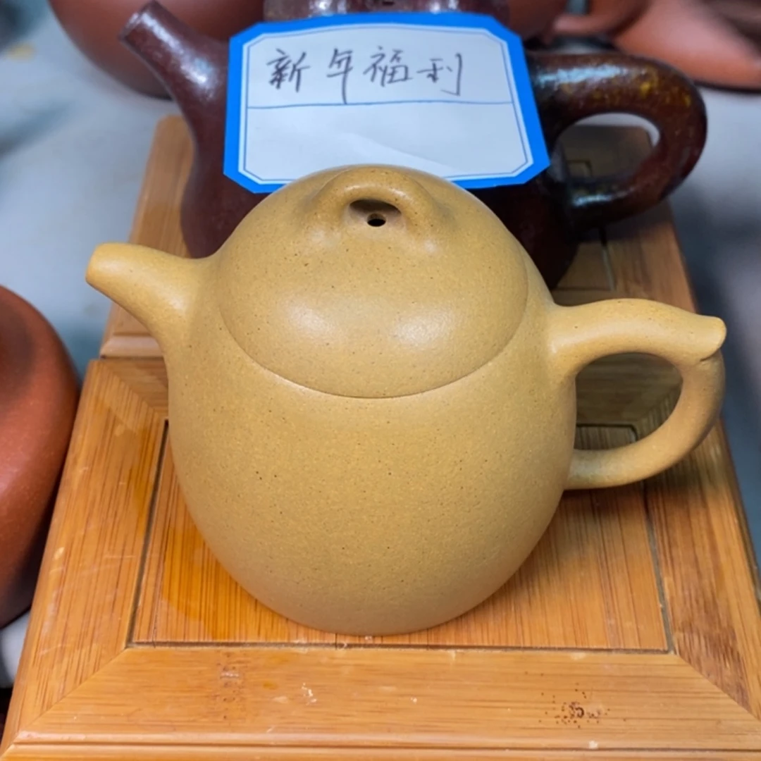 白泥茶壶单***宜兴紫砂壶半手工