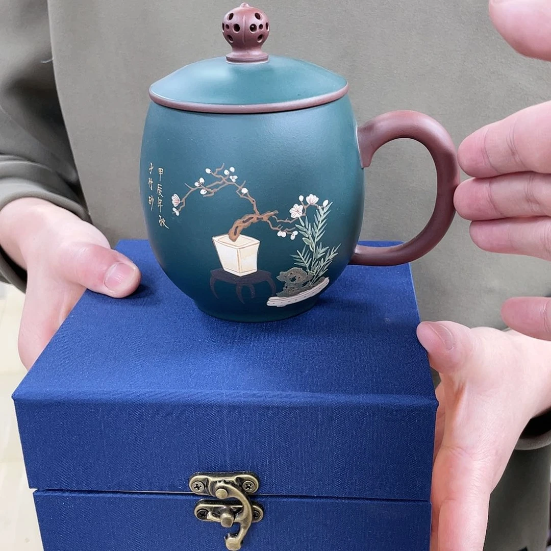 紫砂茶杯原矿紫砂