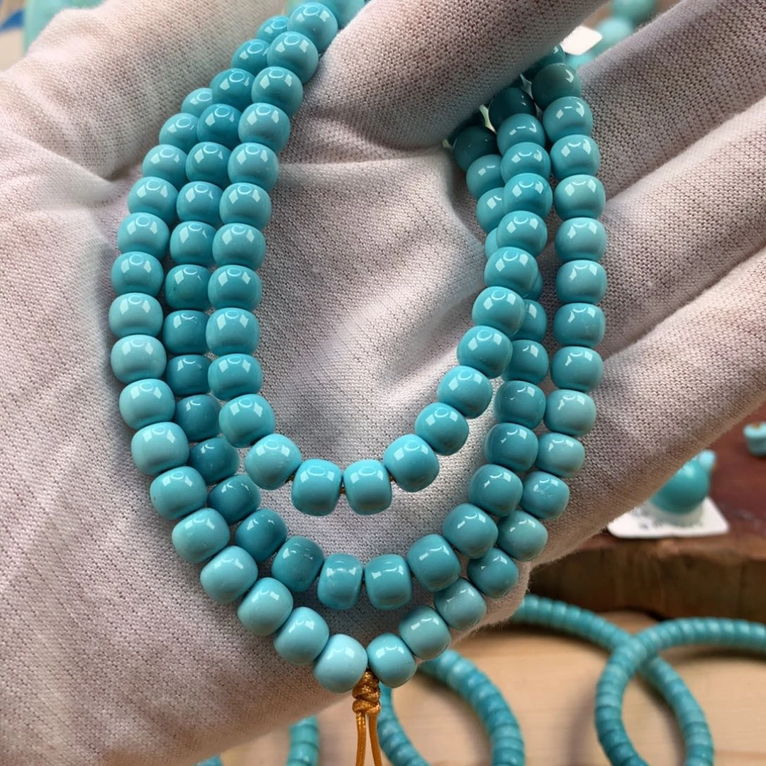 绿松石未镶嵌珠宝奇石6.6mm