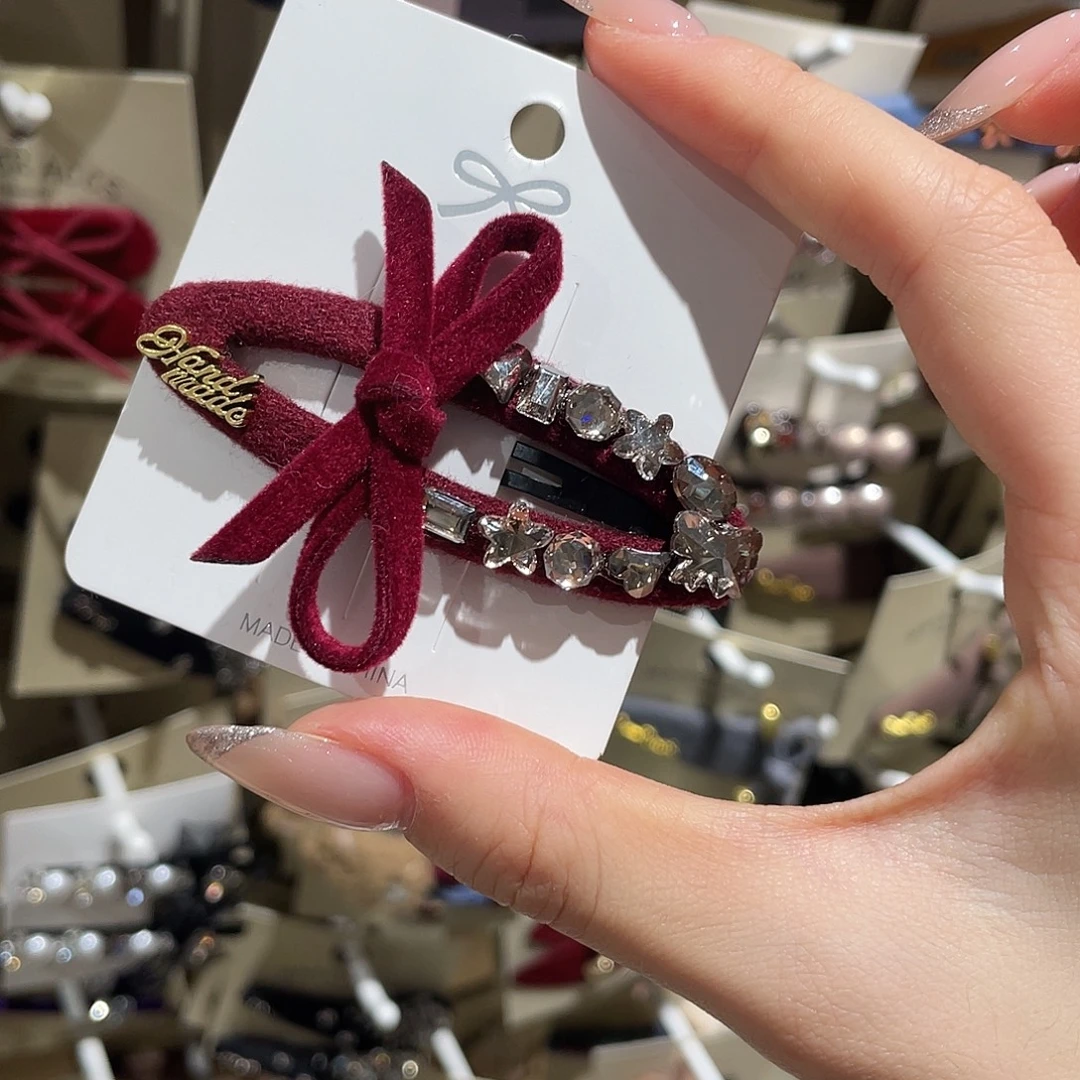 布艺非金属红钻椭圆