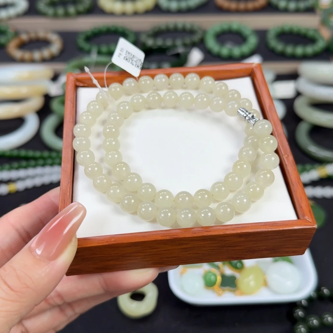 和田玉未镶嵌手链