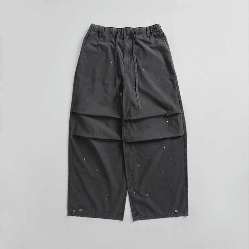 Quotation Marks 泼墨件染洗水全棉长裤 2520506