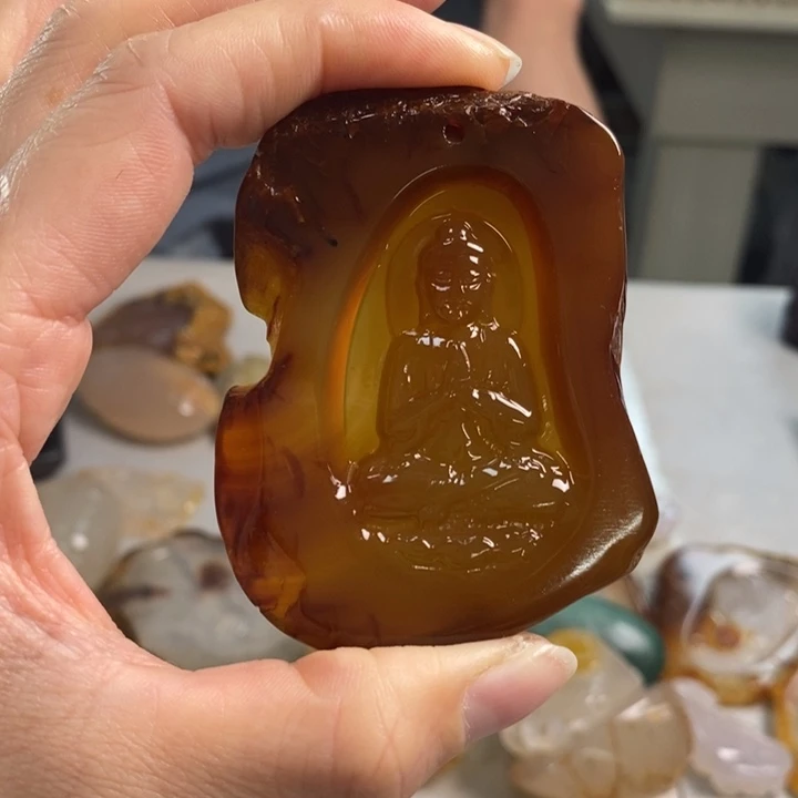 玛瑙/玉髓吊坠(不含链)未镶嵌