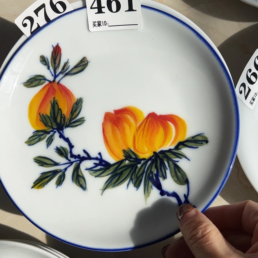 瓷片景德镇陶瓷手工手绘制作