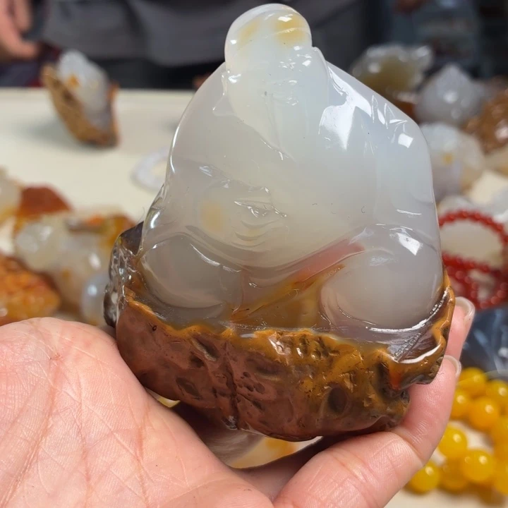 玛瑙/玉髓未镶嵌吊坠(不含链)