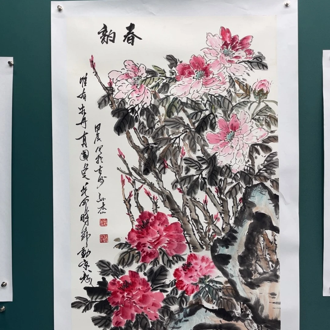 国画艺术家真人手绘