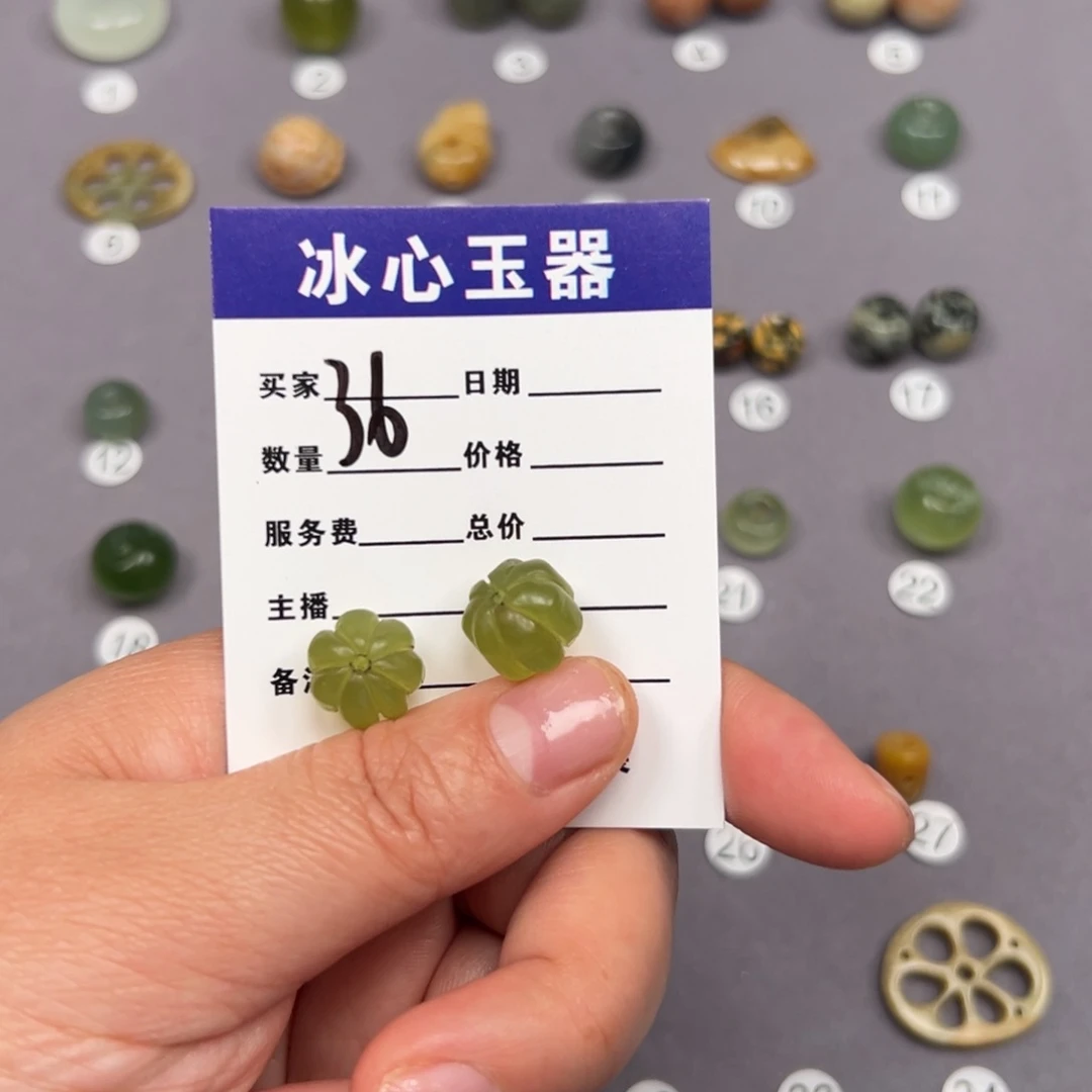 蛇纹石玉颈饰未镶嵌時****年