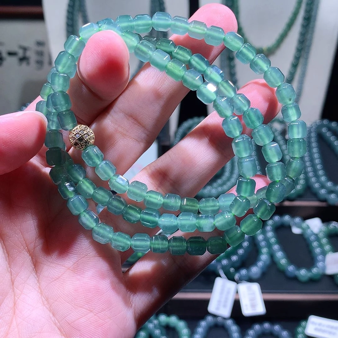 未镶嵌手链翡翠天然a货翡翠项链5+